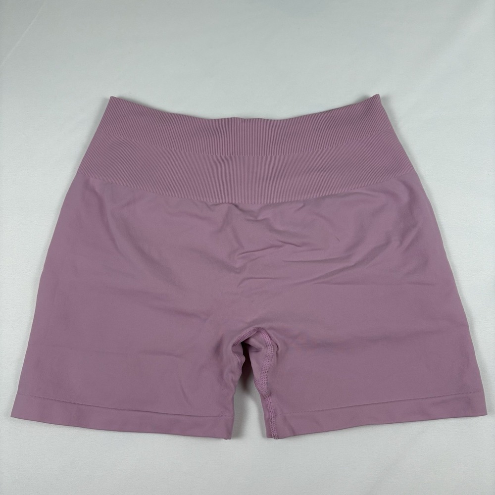 Aurola Mauve Light Pink Seamless Scrunch Dream Workout Gym Shorts Size Medium